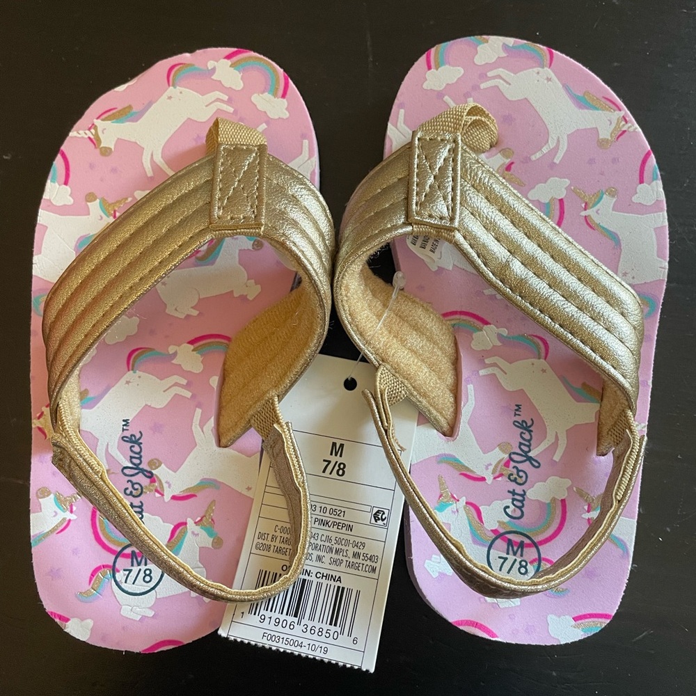 Cat and Jack toddler flip flops